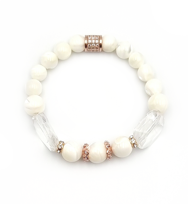 MAGic Armband “Mother of Pearls - roségoled VI”