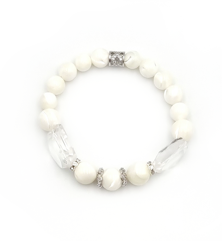 MAGic Armband “Mother of Pearls - silver VI”