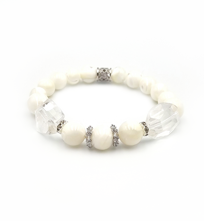 MAGic Armband “Mother of Pearls - silver VI”